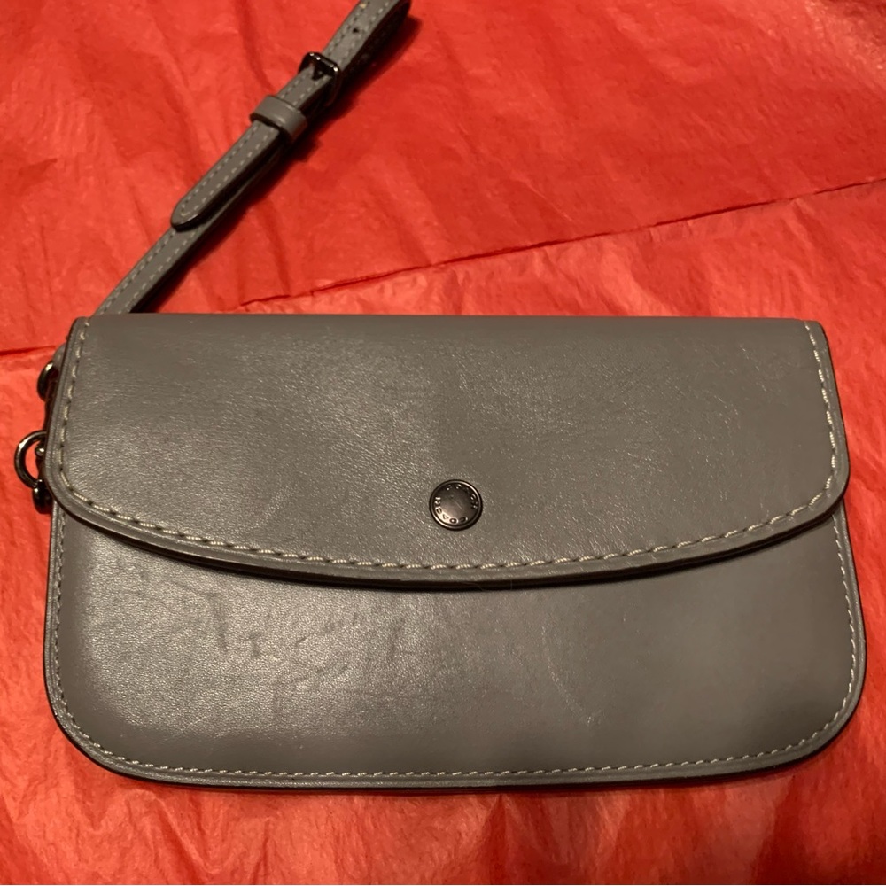 Gray Coach wristlet